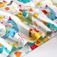 thumbnail image 6 of WIBACKER Bamboo Viscose Toddler Excavator Pajamas Boys Girls Kids Cool Short Summer 2-6T Snug fit Pjs Set 2pcs Dinosuar Sleepwear, 6 of 7