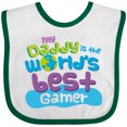 thumbnail image 3 of Inktastic Worlds Best Gamer Daddy Boys or Girls Baby Bib, 3 of 4