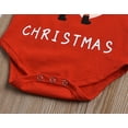 thumbnail image 4 of Mercatoo My First Christmas Baby Girl Boy Christmas Outfit Newborn Short Sleeve Romper Letter Print Bodysuit+Xmas Hat Clothes, 4 of 6