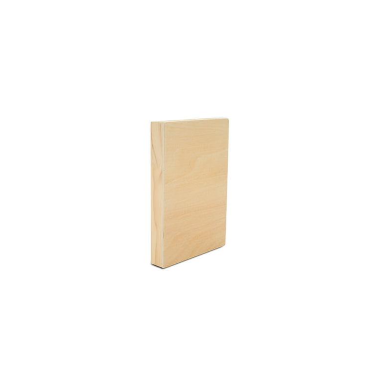 Small Birch Painting Panel 4 x 6 x 3/4-Inch, Pack of 32 Wood Canvas Boards for Painting, Blank Signs for Crafts, by Woodpeckers, Size: 4 x 6 x 3/4