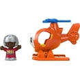 thumbnail image 2 of Fisher-Price Little People Helicopter Toy & Pilot Figure Set for Toddlers, 2 Pieces, 2 of 6