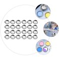 thumbnail image 2 of Miangastore Empty Watercolor Pans Silver 30Pcs 2x2in, 2 of 8