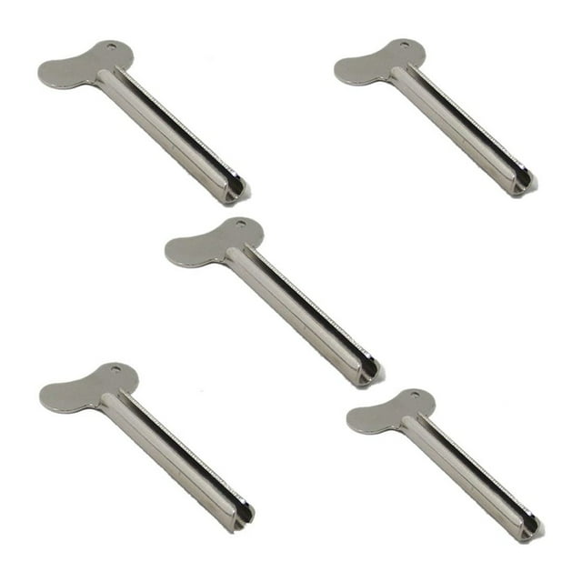 Boreal Craft Metal Tube Stainless Steel Clamps Toothpaste Cosmetic Paint Extruder Stainless Steel Bracket for Removable Hooks for Water Bottle Holder under Hanger Rack Mini Wreaths for Indoor Metal