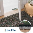 thumbnail image 3 of EcoSummer Area Rug 9x12, Washable Low Pile Non-Slip Floral Carpet for Living Room, Bedroom, Dining Room, Soft Modern Rug in Green, 3 of 6