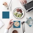 thumbnail image 1 of RYLABLUE Merry Christmas Theme Set of 8 Coaster for Drinks, Absorbent Ceramic Stone Coasters Cup Mat with Cork Base for Home Kitchen Room Coffee Table Bar Decor, 1 of 4