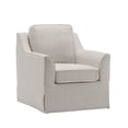 thumbnail image 2 of Wovenbyrd Woodcrest Modern Swivel Armchair, Indoor - Light Brown, 2 of 10