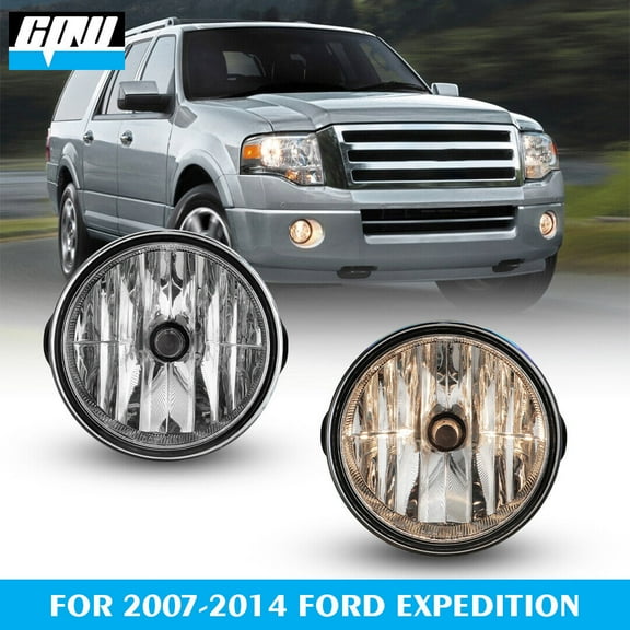 Fog Lights For 2007-2014 Ford Expedition Ranger Driving Front Bumper Lamps Pair