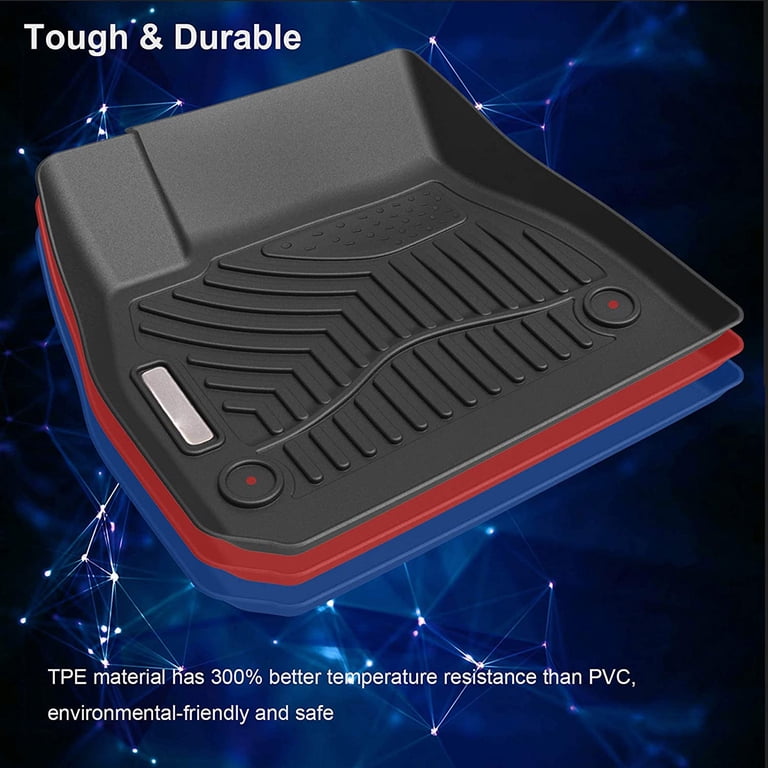 OEDRO 3D Molded TPE Floor Mats For Chevy Malibu 2016-2025 – All-Weather Liner Set