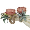 thumbnail image 4 of SPRING PARK 2Pcs Valentines Day Rose Napkin Rings- Napkin Holder Rings Designed with Rose Ornament for Romantic Wedding Anniversary Party Dining Table Settings Decor, 4 of 6
