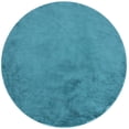 thumbnail image 5 of Well Woven | Faux Rabbit Fur Shag Light Blue | Super Soft | Area Rug 6' Round, 5 of 7