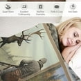 thumbnail image 3 of ARISTURING Bear Deer Hunting Blanket Deer Gifts for Boys Men Hunting Throw Blanket for Couch Sofa Bed Soft Warm Flannel for Adults, 3 of 6