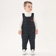 thumbnail image 5 of HCNTES Children's Insulated Snowsuit with Adjustable Shoulder Straps Kids Winter Bib Overalls for Snow Fun(A-Black,5-6 Years), 5 of 6