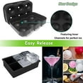 thumbnail image 4 of SHX Ice Cube Trays Silicone (Set of 2) Whiskey Ice Ball Mold, Ice Ball Maker Mold, Round Ice Cube Mold, Sphere Ice Cube Mold, Square Large Ice Cube Tray for Cocktails & Bourbon - Easy Release BPA Free, 4 of 6