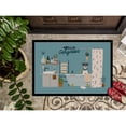 thumbnail image 3 of Salt and Pepper Miniature Schnauzer in Bathtub Door Mat, 3 of 3