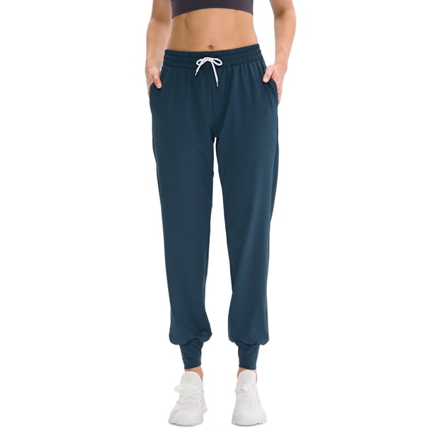 Pantalones deportivos para mujer con bolsillos Cintura con cordón elástico Pantalones deportivos par Abanopi Pantalones deportivos