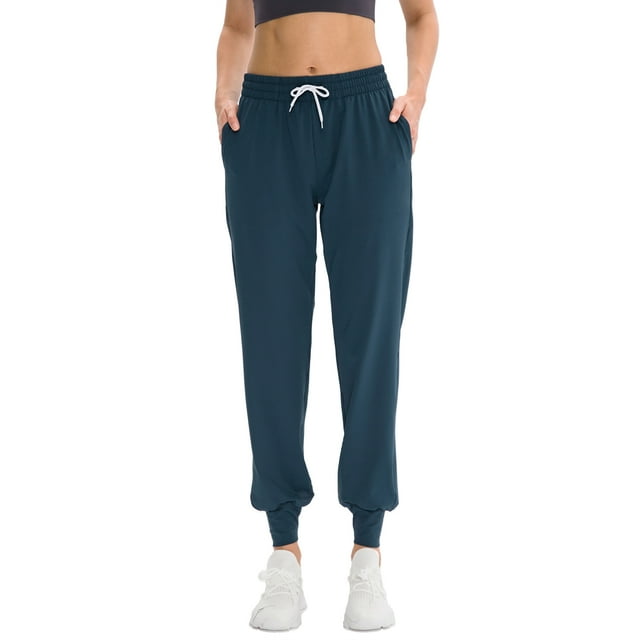 Women Jogger Pants with Pockets Elastic Drawstring Waist Relaxed Running Sport Sweatpants