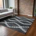 thumbnail image 6 of Addison Rugs Mayfield Washable Transitional Tribal, Diamond Gray Rectangle Rug, 3' x 5', 6 of 6