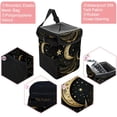 thumbnail image 2 of New Moon Symbol Foldable Car Garbage Can with Lid, Leak-proof, Hanging Storage Bag - Trash Can for Car, Car Trash Can, 2 of 6