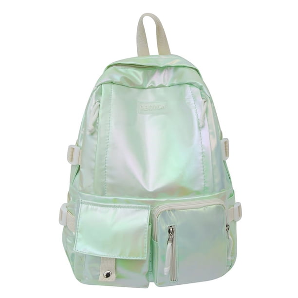 Mochila láser para mujer bolso de hombro doble de gran capacidad mochila diaria de viaje