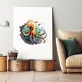 thumbnail image 4 of Translucent PVC Self Adhesive Wall Stickers Waterproof Building Decals for Home Living Room Bedroom Wall Decoration Octopus 960x300mm 2 sheets/set, 4 of 9