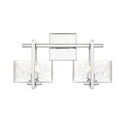Innovations Lighting - Striate - 2 Light Bath Vanity In Art Deco Style-9 Inches