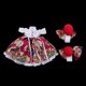 thumbnail image 3 of Traje de vestido de muñeca Linda Falda Estampada De Flores Y Clips Decorativos Para Vestido De Muñeca Blythe Rosa Rojo Magideal Traje de vestido de muñeca, 3 of 7