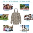 thumbnail image 5 of Lsque Flower Rose Patten Youth Hoodie Sweatshirt Pullover with Kangaroo Pocket Boys and Girls Hoodie Warm Hoodie for Kids-Medium, 5 of 6