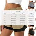 thumbnail image 2 of cocolona Womens Summer Casual High Waist Athletic Shorts Faux Two-piece Elastic Waist Drawstring Gym Running Shorts with Pockets, 2 of 5