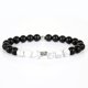 thumbnail image 2 of 1 pulsera de piedra natural para hombre (Sagitario), 7 chakras, pulsera de cuentas de piedra turquesa blanca natural, joyería de yoga para mujeres y hombres, regalo de cumpleaños Rojo Verde, 2 of 5