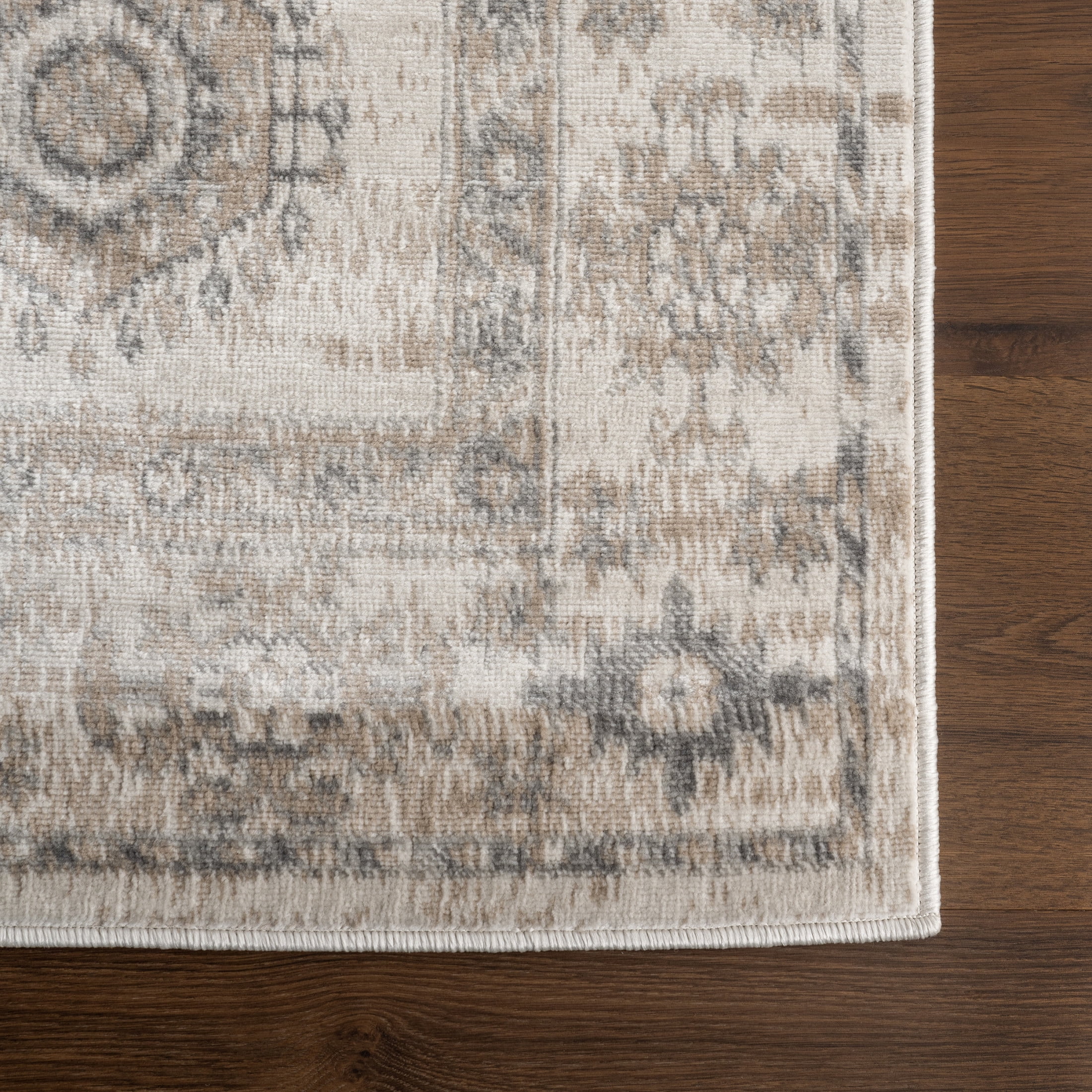 nuLOOM Nissa Traditional Medallion Area Rug, 10' x 14', Nissa Light Grey