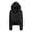 C184 Black, variant on CONZONE Womens Polka Dot Hoodies Long Sleeve Zip Up Hooded Sweatshirts for Women Trendy Fall Winter Pullover Tops