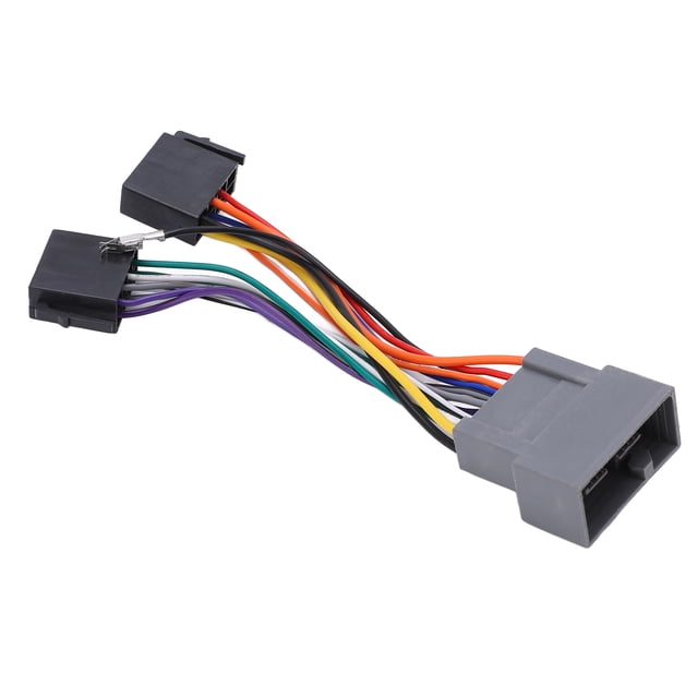 ISO Wiring Harness Connector, Wear Resistant Practical Stereo Connector Adaptor Lightweight Easy Installation For Car Accessory