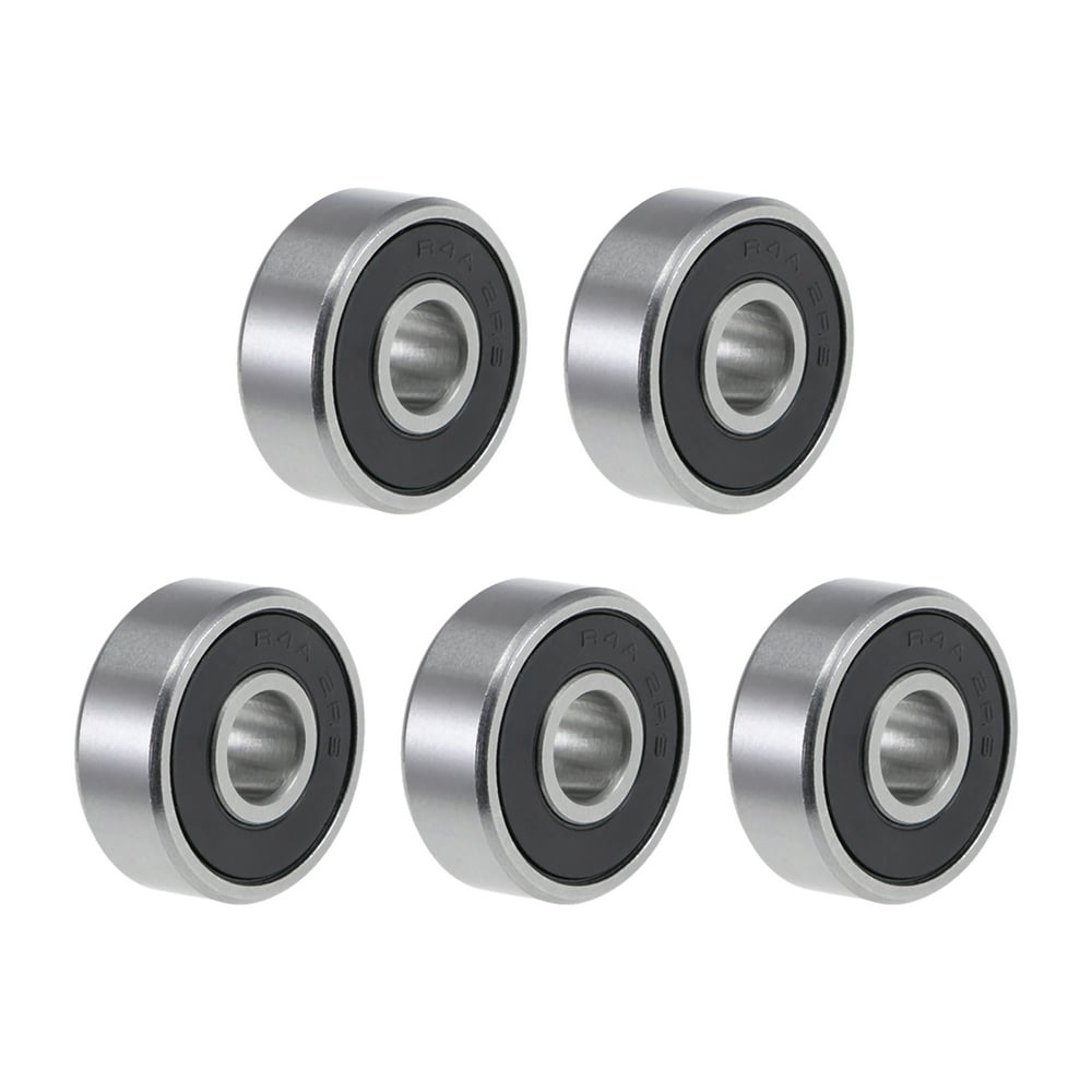 R4A2RS Deep Groove Ball Bearing, 1/4"x3/4"x9/32" Sealed Z2 Lever