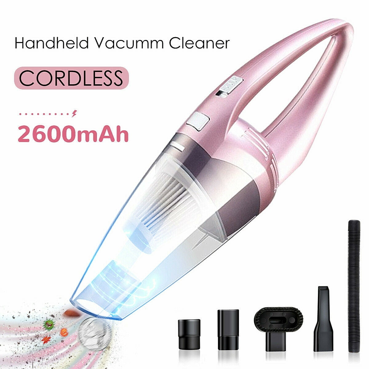 Cordless Handheld Vacuum DC 12V Portable Car Vacuum Cleaner Mini Super