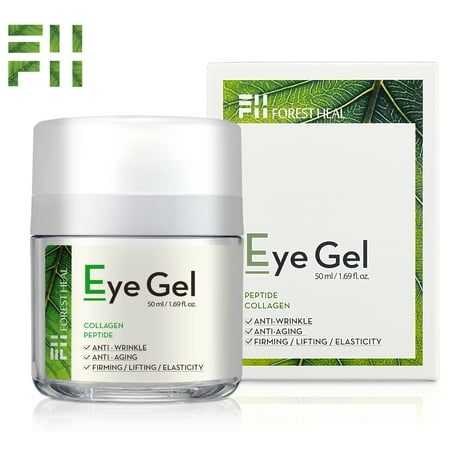 Eye Cream for Anti-aging, Eye Gel With Collagen Peptides and Niacinamide - Natural Anti Aging, Anti Wrinkle Moisturizer For Under and Around Eyes - Forest Heal 1.69 (Best Under Eye Moisturizer For Wrinkles)