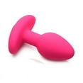 thumbnail image 4 of Gossip Pop Rocker Vibrating Silicone Anal Plug, Magenta, 4 of 5