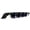 Gloss Black + Blue Reflective Tape, variant on Ikon Motorsports Rear Diffuser Compatible With 2020-2023 Dodge Charger Widebody IKON Style PP Rear Bumper Lip With 4 Fins Gloss Black With Blue Reflective Tape