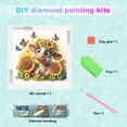 thumbnail image 3 of Sunflower Butterfly Calf Diamond Art Painting Kit, 3 of 6