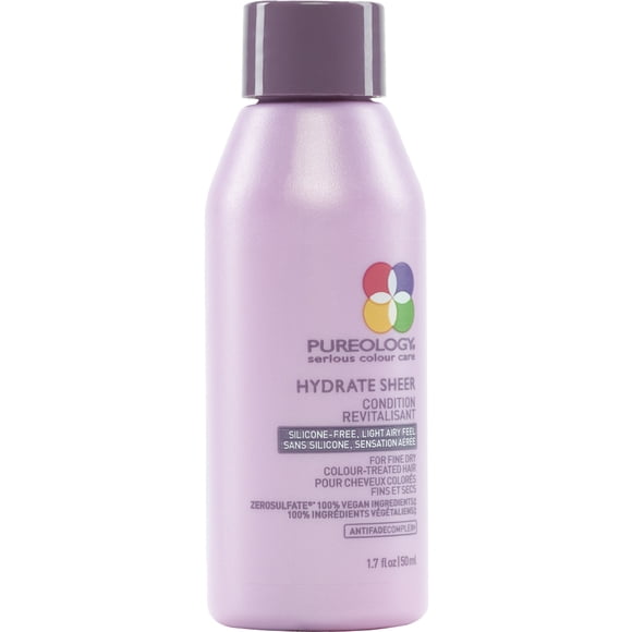 Pureology Hydrate Sheer Nourishing Conditioner | For Fine, Dry Color Treated Hair | Sulfate-Free | Vegan