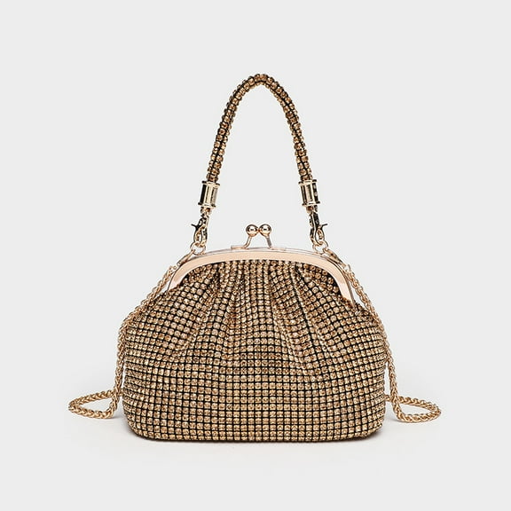 Wedding Party Clutch Purse Women's Evening Bag Sparkly Rhinestone Purse Chain Clutch Purse Bag Party Prom Wedding Purse