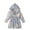 Blue, variant on Toddler Girl Plush Fuzzy Robe Kids Printed Fleece Long Sleeve Hooded Bathrobe Winter Warm Clothes Blue 5-6 Years Fashion