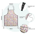 thumbnail image 7 of Colorful Princess Castle Pattern Kids Aprons for Girls and Boys,Adjustable Neck Strap Toddler Aprons for Kids Cooking Baking, 7 of 7