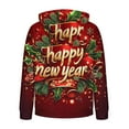 thumbnail image 4 of Ceisia Men's New Year Gold Foil All-Over Print Hoodie | Relaxed Winter Festive Casual Sweatshirt Gift, 4 of 6