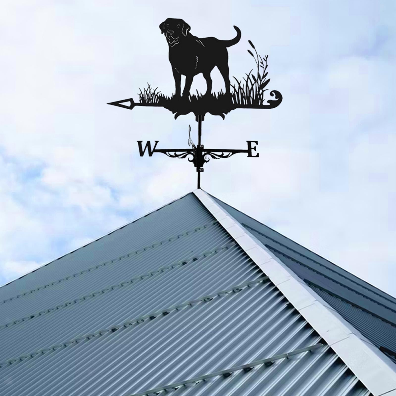Weather Vane Roof Wind Direction Indicator Kit Metal Weathervane For