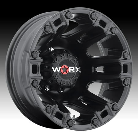 Worx 803 Beast Dually Satin Black 17x6.5 8x6.5 -140mm (Best Dually Tires For Towing)