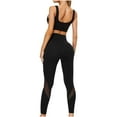 thumbnail image 5 of qucoqpe Women's High-Waisted Yoga Pants Butt Lifting Workout Leggings Seamless Breathable Running Gym Lounge Stretch Training Trousers, 5 of 6