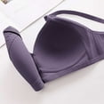 thumbnail image 5 of TrendVibe365 Wireless Bras for Women Plus Size Purple 40 No Underwire Push Up Everyday Bra Solid V Neck Daily Bra Breathable Spaghetti Straps Basic Bralette Comfy Beautifully Bras Lingerie, 5 of 10