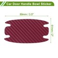 thumbnail image 2 of Pegatina Protectora de Taza de Puerta de Coche Universal Unique Bargains 51x89mm Anti-Rayas + Película Protectora de Manija de Puerta de Auto 1 Juego Rojo Vino, 2 of 6