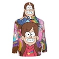 thumbnail image 3 of Gravity Falls Full Zip Hoodies Hooded Long Sleeve Jacket Lightweight Sweatshirt Warm Winter Coats L, 3 of 6
