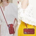 thumbnail image 2 of Jiahe Cover For Samsung Galaxy A54 5G Wallet Cover with Credit Card Holder Slot Shoulder Crossbody Strap PU Leather Zipper Pocket Case Cover,Red, 2 of 10